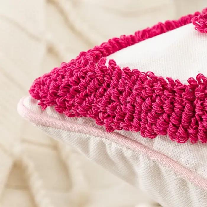 Housse de coussin de Couple rose