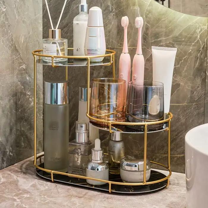 Support de rangement de salle de bain de luxe léger