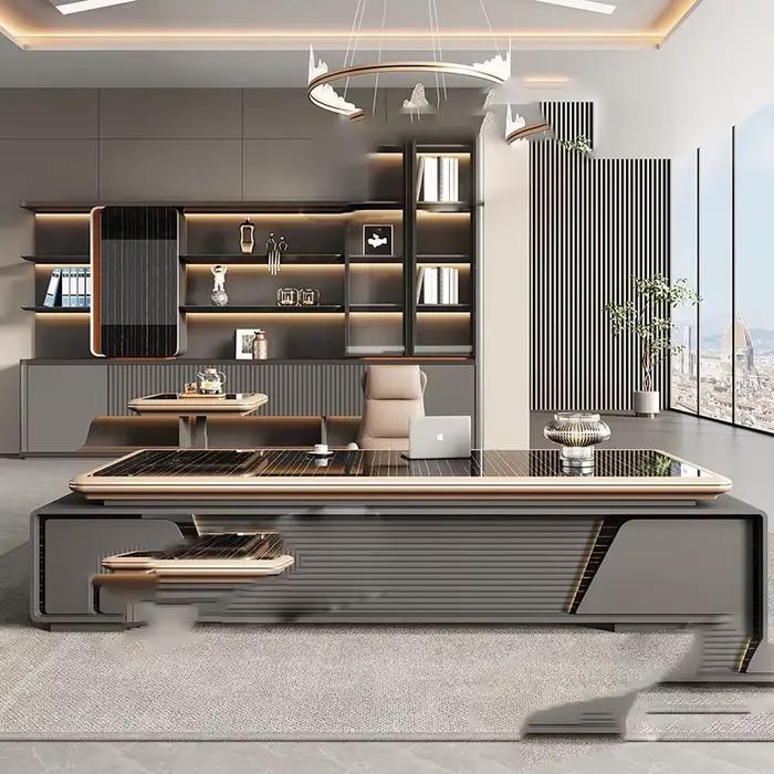 Chambre ordinateur bureau bureau pas cher ordinateur jeu tiroir conférence bureau réception gain de place Tavolo mobilier de bureau
