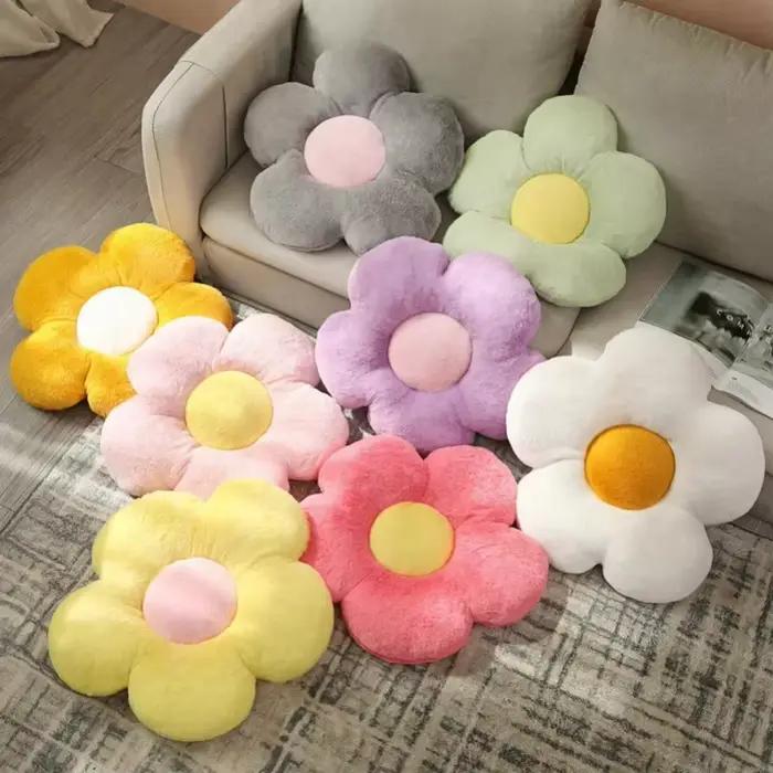 Coussin en forme de fleur à cinq pétales rembourré 12/35 cm