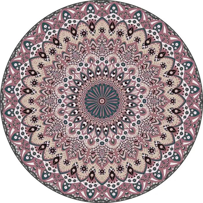 Tapis tibétain Mandala VIKAMA avec art Thangka intemporel