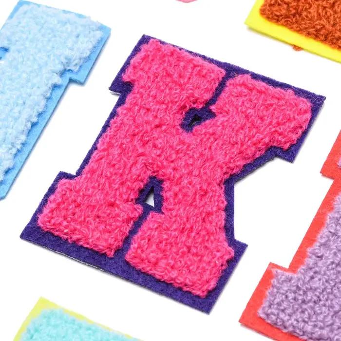 Patchs brodés lettres anglaises pour vêtements