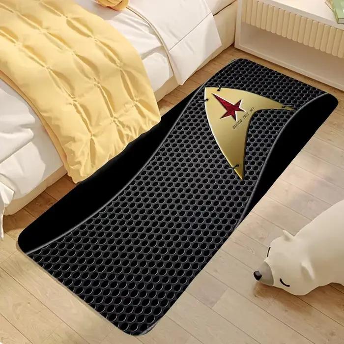 Tapis antidérapant Star Trek – Tapis de sol lavables pour chambre à coucher, porte d'entrée, décoration de pièce, entrée, salle de bain, salon