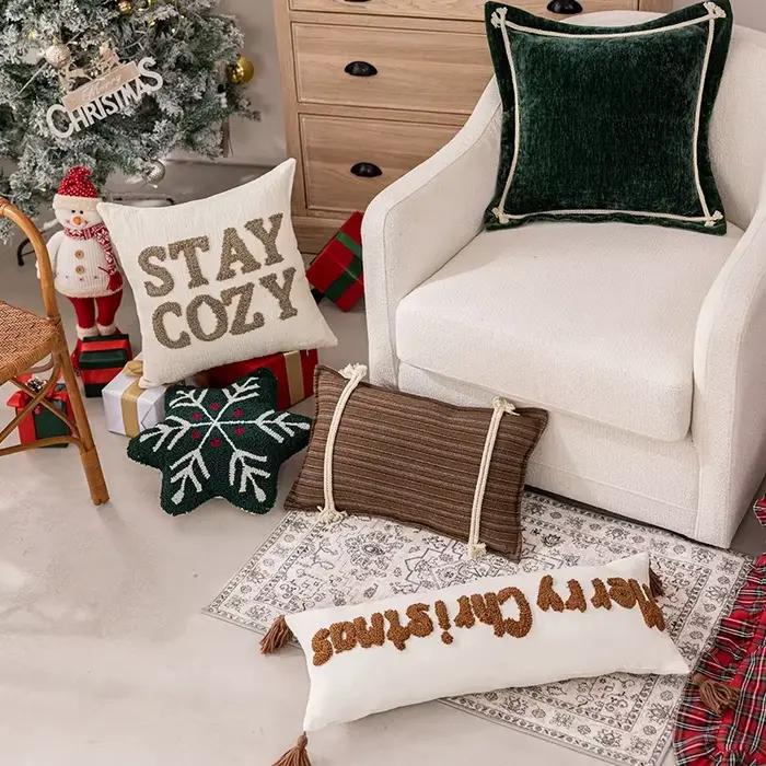 Housse de coussin de noël en forme de nouveauté moderne