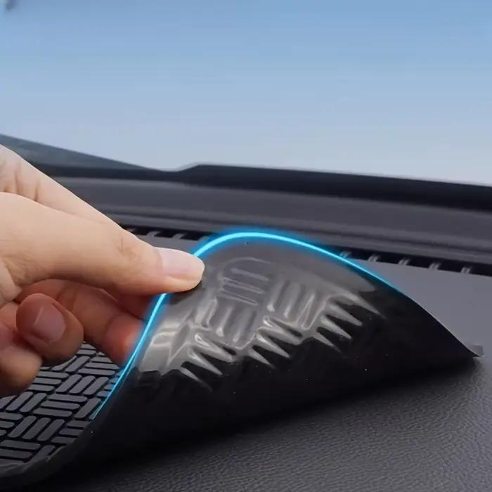 Tapis de voiture antidérapant en PVC durable - Tapis de rangement pour téléphone et clés résistant à la chaleur et au soleil