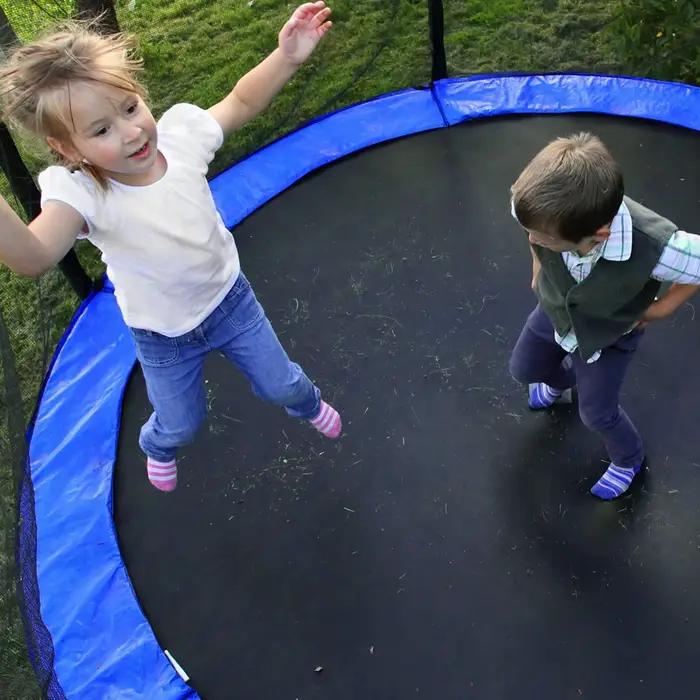 Coussin de sécurité pour trampoline, couverture de bord de remplacement, tapis de protection rond imperméable, durable et longue durée pour l'utilisation d'un trampoline