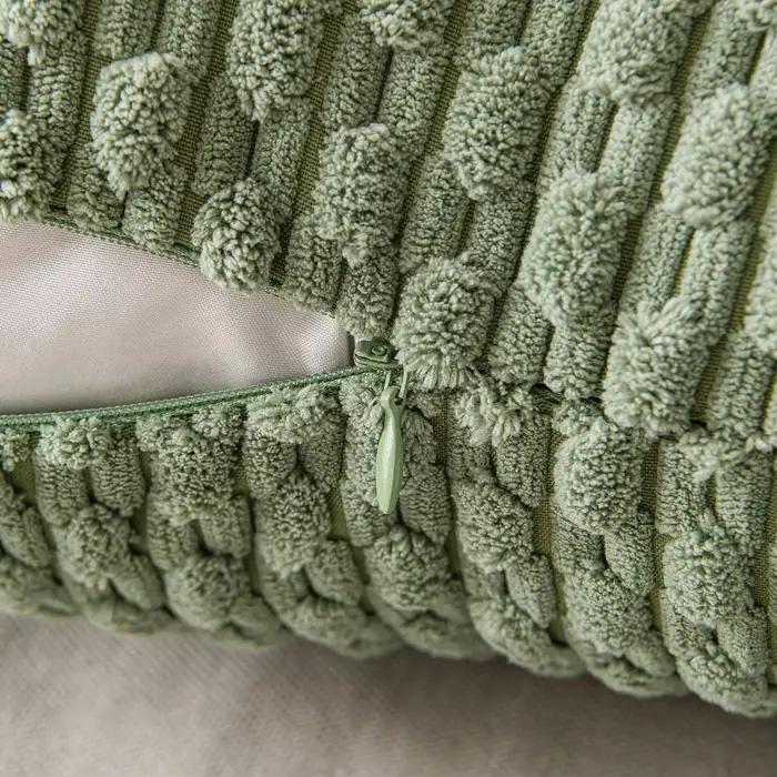Housses de coussin décoratives vert sauge de printemps 18x18