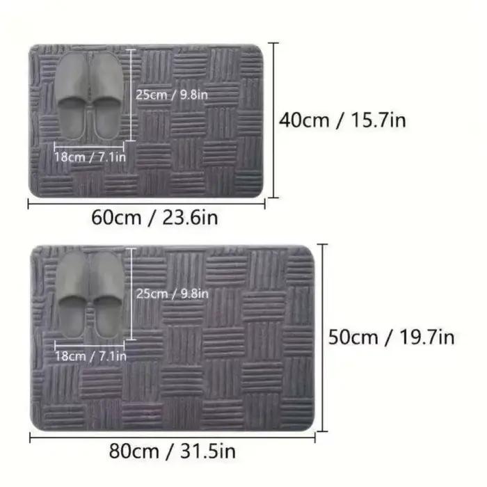 Tapis de sol rayé absorbant et épais
