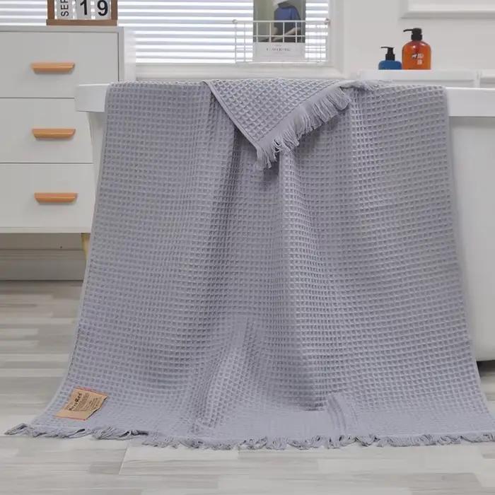 HOWomen-Serviette de Bain Gaufrée pour Homme et Femme