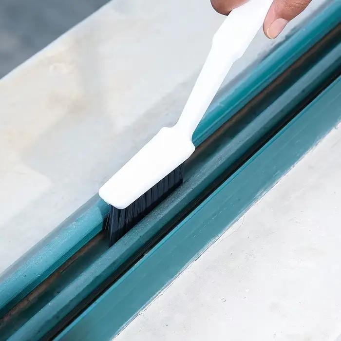 Brosse de nettoyage pour carrelage de salle de bain, coins, interstices de sol, joints de toilettes, sans angles morts, outil de nettoyage polyvalent