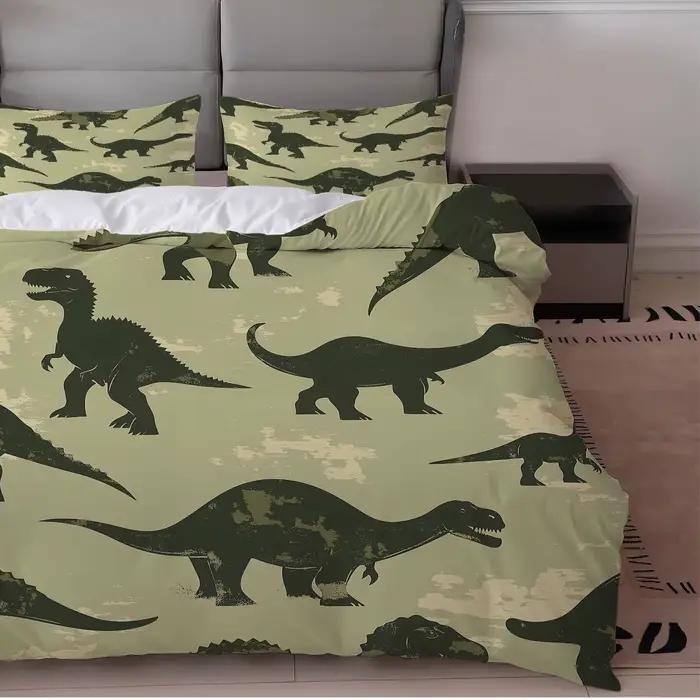 Parure de lit dinosaure dessin animé 3D