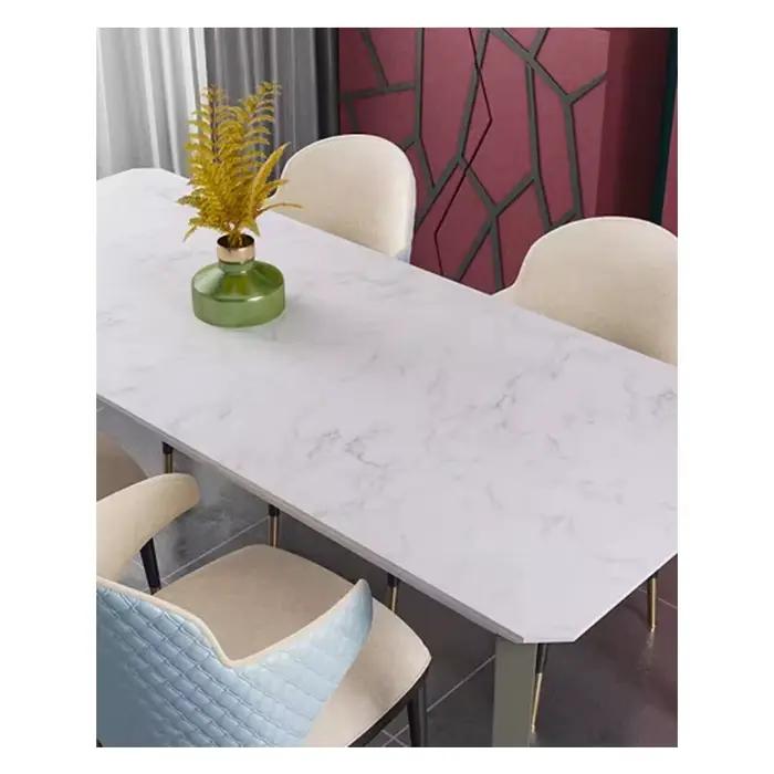 Papier peint de cuisine mat, Film vinyle auto-adhésif épais en marbre, autocollants muraux imperméables pour salle de bains, rouleaux de décoration d'intérieur en PVC