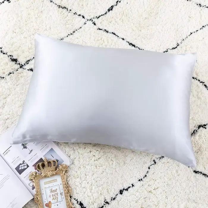 Taie d'oreiller en soie pure 25MM avec fermeture éclair
