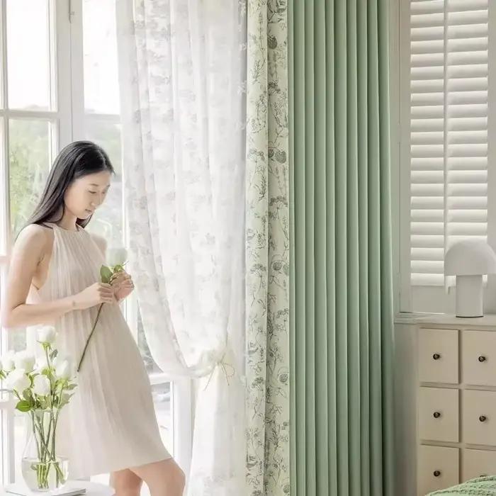Rideaux de luxe simples et modernes, lumière rose, pour salon, salle à manger, chambre à coucher, occultant, Chenille, nouveau Patchwork, ombre de fenêtre personnalisée