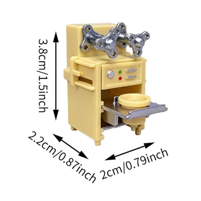 Ensemble de robe de réfrigérateur pour machine à laver, mini meubles, distributeur d'eau, accessoires de maison de courses, jouets pour filles, beurre de 30cm, BJD 1/6, 1:12