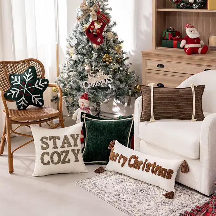 Housse de coussin de noël en forme de nouveauté moderne