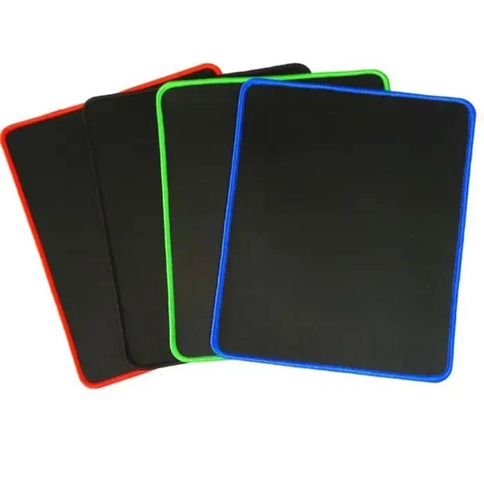 Tapis de souris de jeu tout noir, taille 25x21cm, base en caoutchouc antidérapante, tapis de souris texturé de qualité supérieure