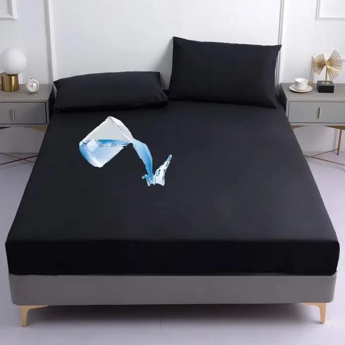 Drap-housse noir imperméable