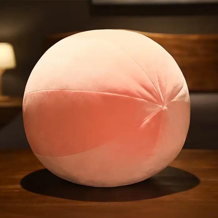 Coussin Boule Ronde en Velours de Style Nordique