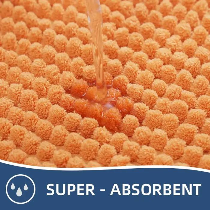 Tapis de salle de bain ultra-doux et absorbant l'eau