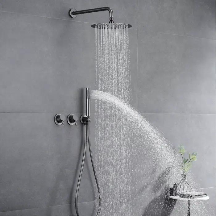 AITANA – système de douche minimaliste en Nickel brossé