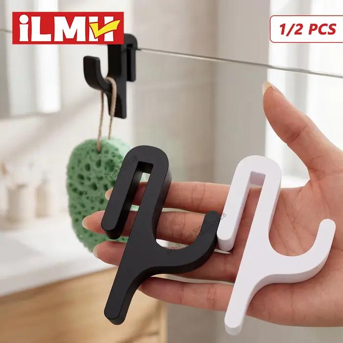 Crochet porte-serviettes 3D pour portes de douche en verre de 8 mm
