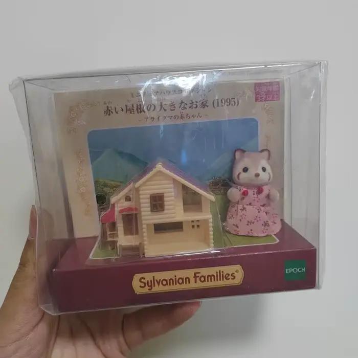Sylvanian Families Anime Figure Ensemble de meubles pour enfants, figurines d'action, modèle Kawaii, pendentif, cadeau d'anniversaire mignon, jouets pour filles
