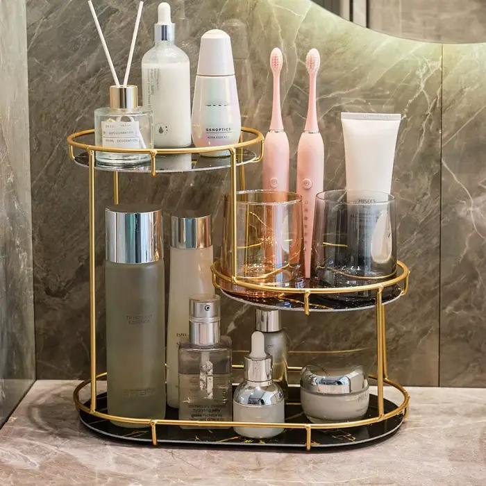 Support de rangement de salle de bain de luxe léger