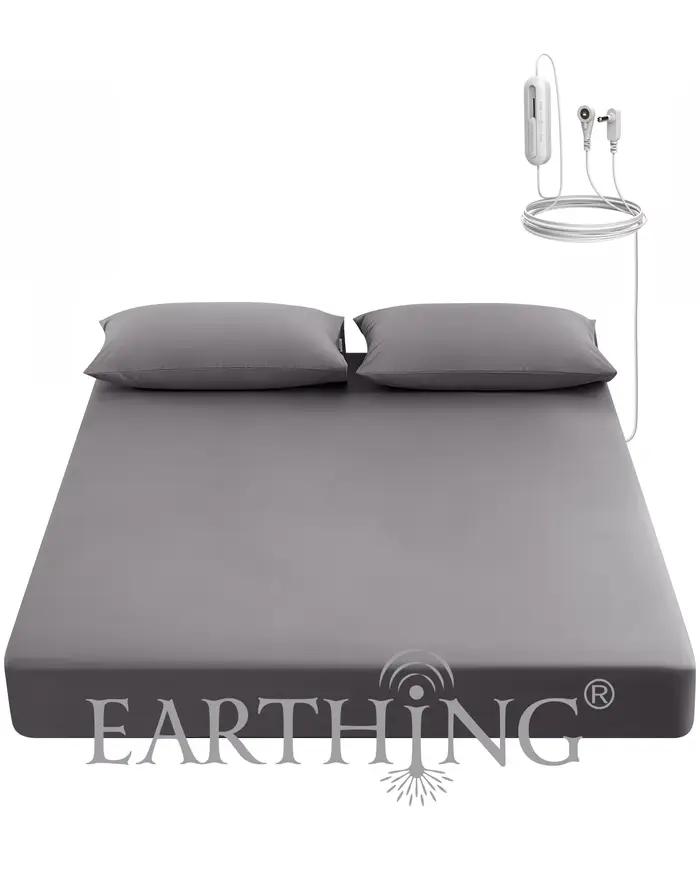 EARTHING – drap-housse de couleur grise