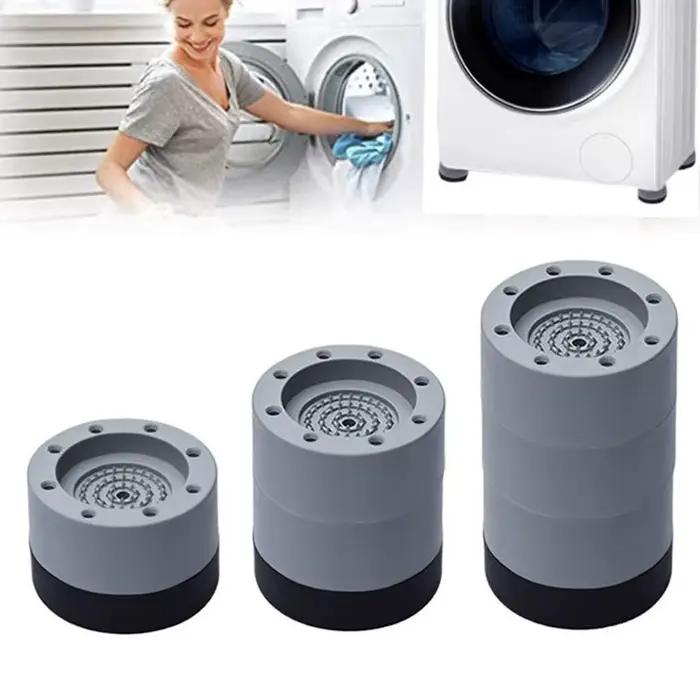 Coussinets de pieds Anti-Vibration, tapis en caoutchouc, silencieux, universel, pour Machine à laver, Support de réfrigérateur, amortisseurs, Support de lave-linge, 4 pièces/ensemble