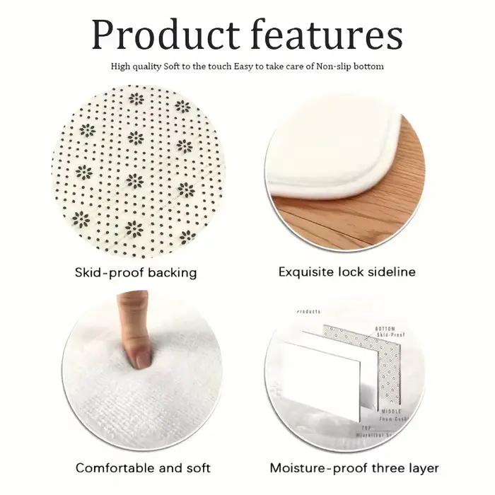 VIKAMA – ensemble de tapis de salle de bain de style minimaliste