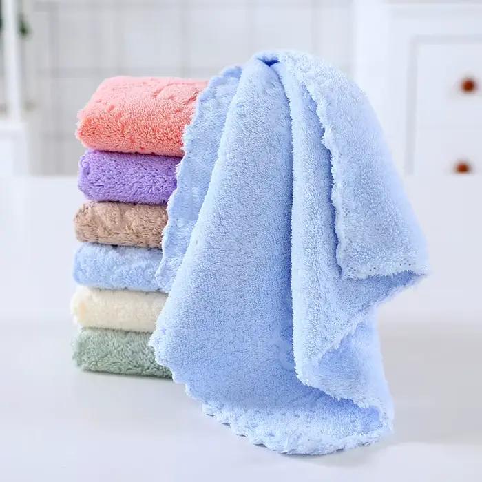 Ensemble de 5 serviettes de bain en microfibre corail douces