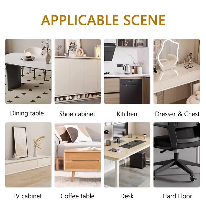 Tapis de table transparent en PVC – Verre souple imperméable et résistant à l'huile pour tables à manger et basses intérieure/extérieure