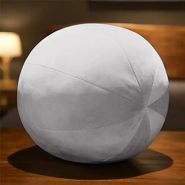 Coussin Boule Ronde en Velours de Style Nordique