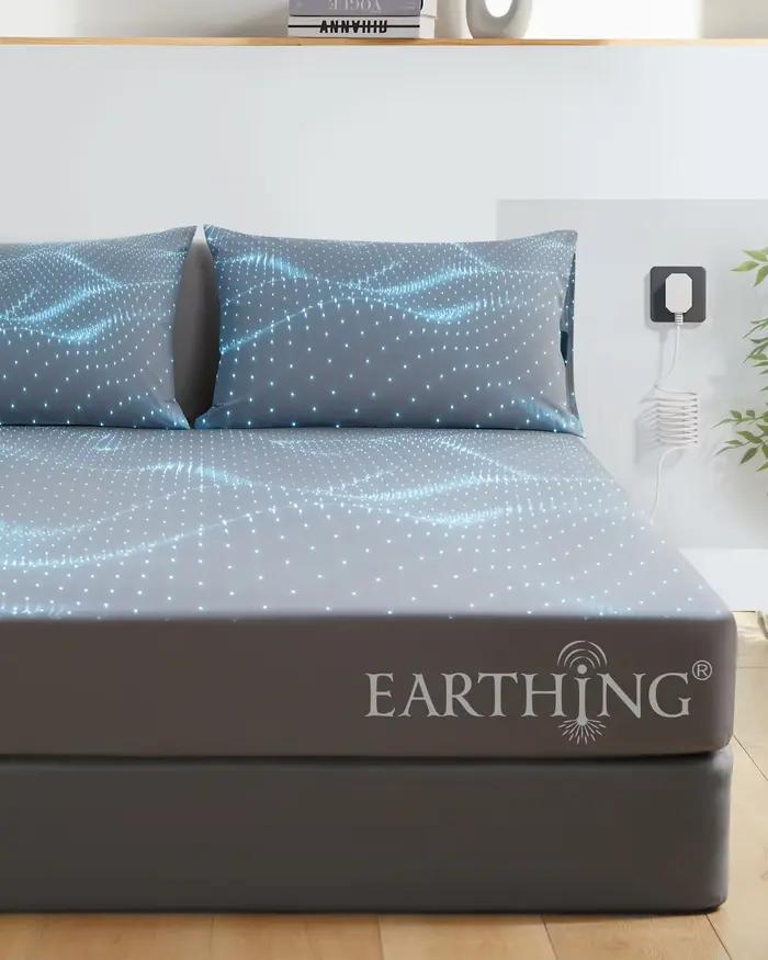 EARTHING – drap-housse de couleur grise