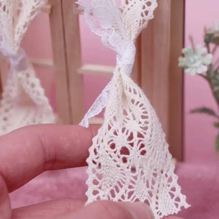 Mini rideau de porte Miniature pour maison de poupée