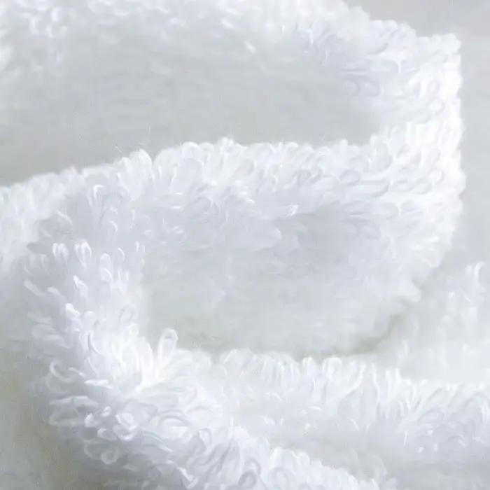 Serviette de Bain Blanche Couronne Brodé