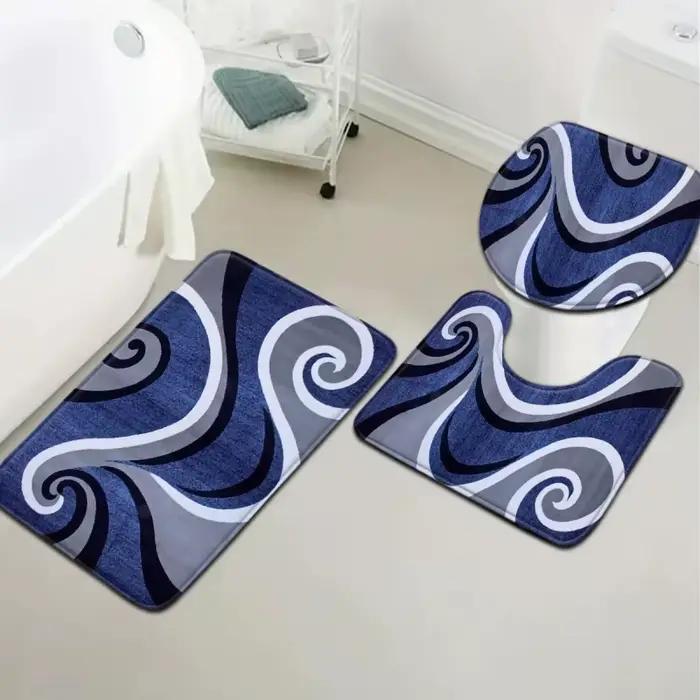 VIKAMA – ensemble de tapis de salle de bain de style minimaliste