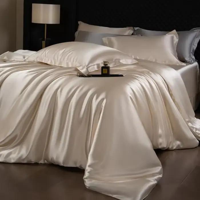 Housse de couette de luxe en soie de mûrier