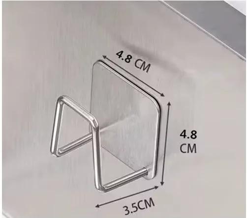 Étagère d'évier de cuisine en acier inoxydable 304, support de rangement d'éponges, égouttoir adhési