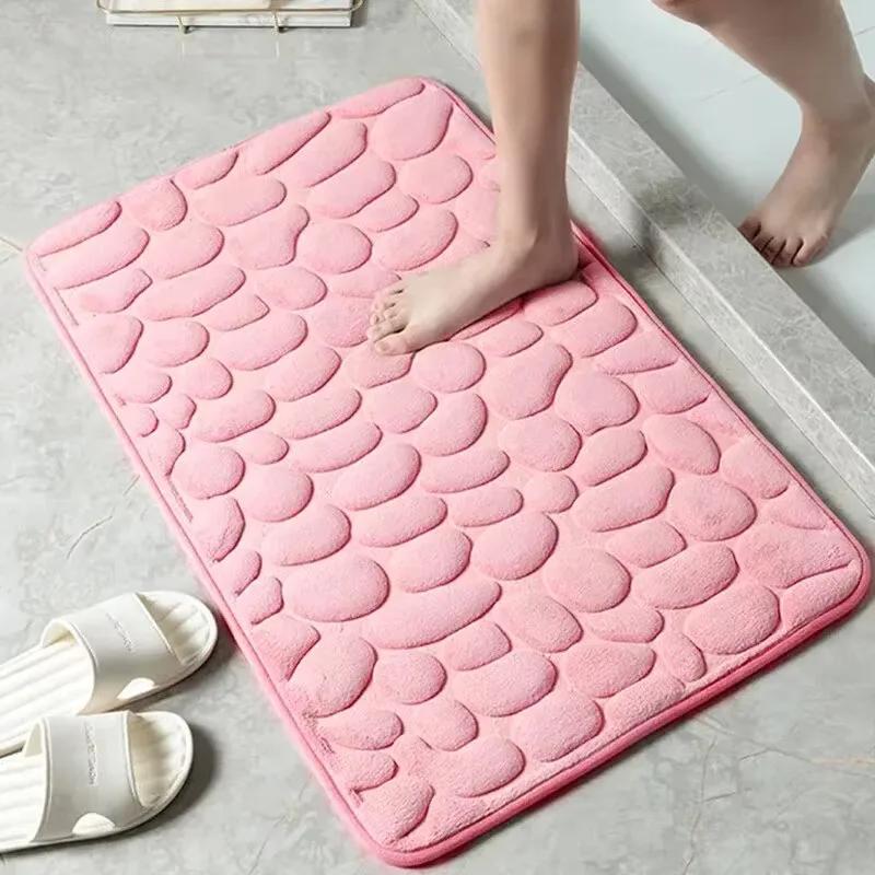 Tapis en velours gaufré, antidérapant, pour salle de bain, salon, ameublement de maison, 1 pièce