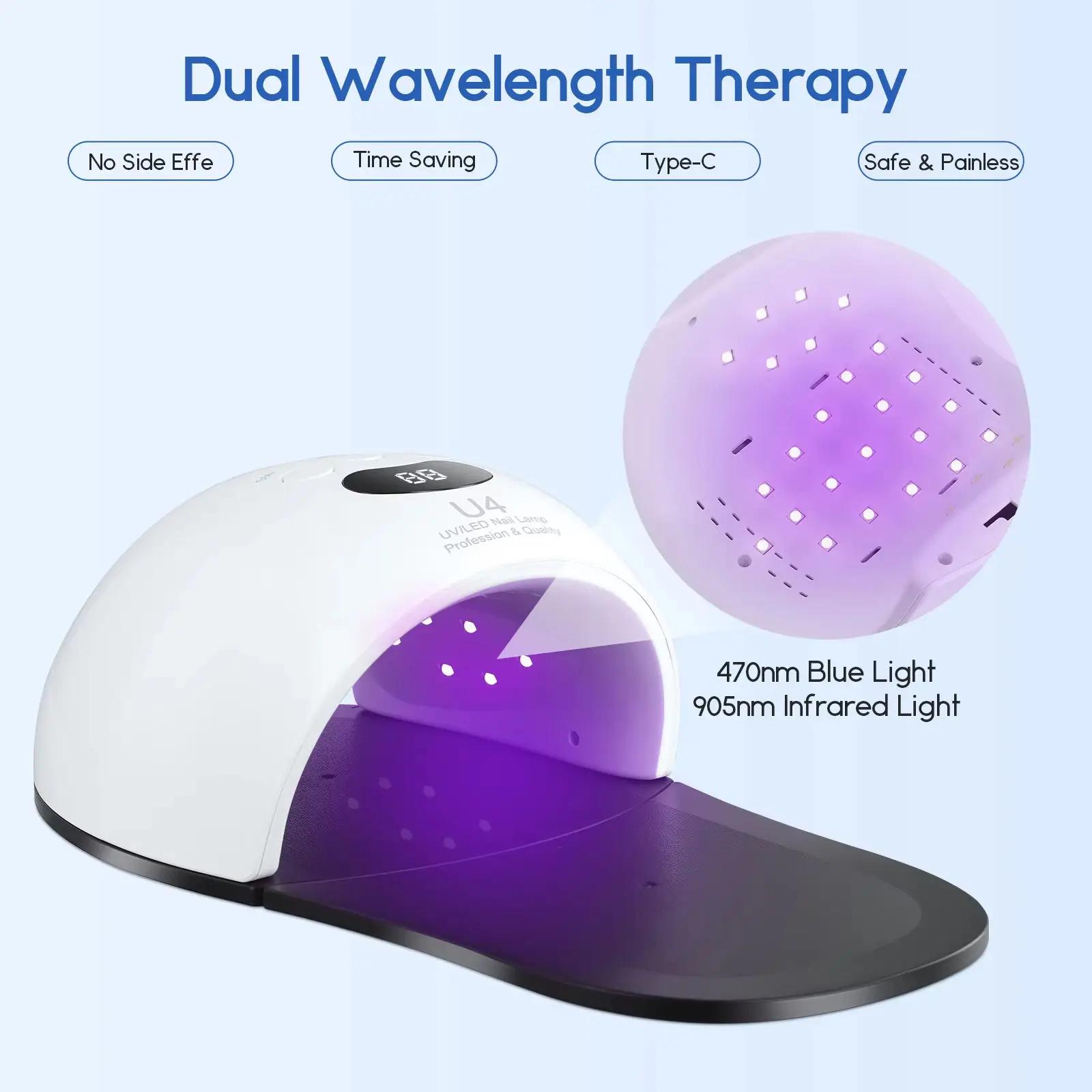 Lampe de séchage pour ongles et pieds, séchage rapide, outil de polymérisation LED professionnel pou