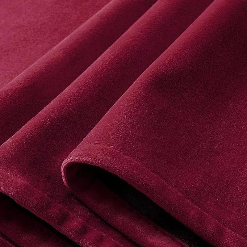 Tissu de rideau en velours luxueux, taille personnalisée