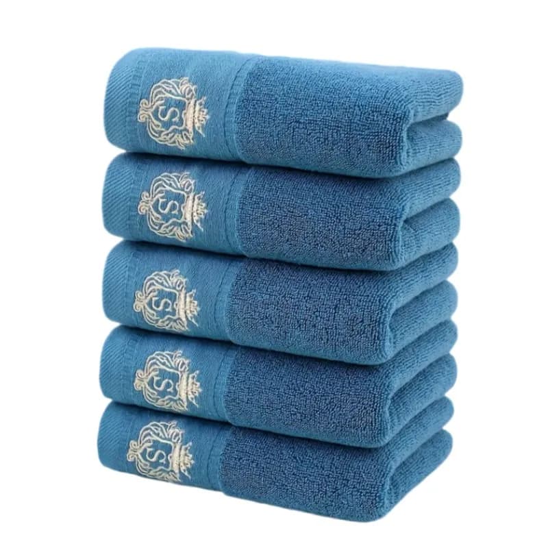 1/5/10 PIÈCES Salle De Bain Coton Serviette 35x75cm 70x140cm Main Visage Serviette De Bain Doux Cade