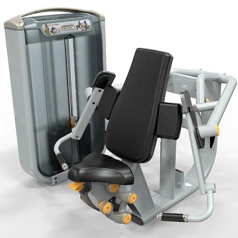 Machine à curls des biceps assise pour musculation, équipement de fitness de gym avec logo personnal