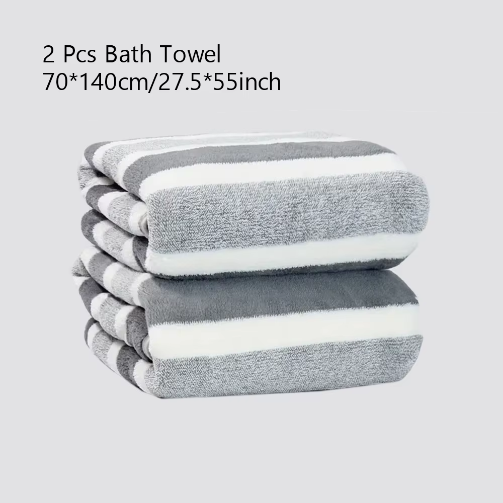 Ensemble de serviettes de bain douces 2/4/6 pièces, absorbantes et à séchage rapide, serviettes de b