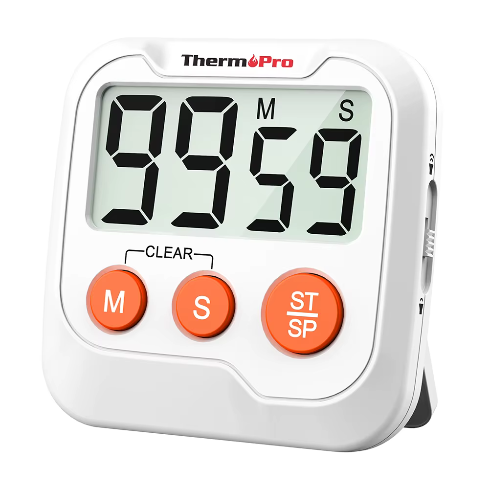 ThermoPro-Compte à rebours numérique avec grand écran LCD, minuterie de cuisine, compte à rebours, T