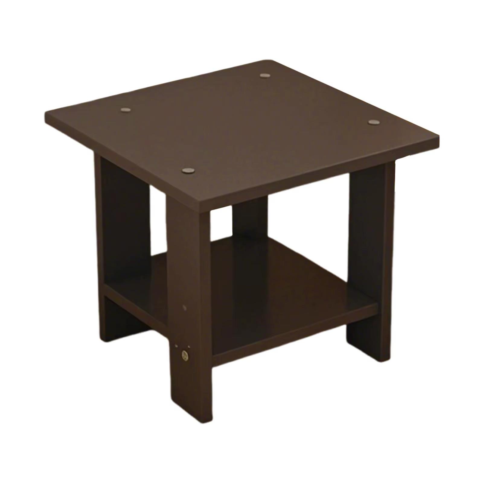 Table de chevet Double couche en bois, Simple et solide, pour Table, canapé, Table d'appoint, maison