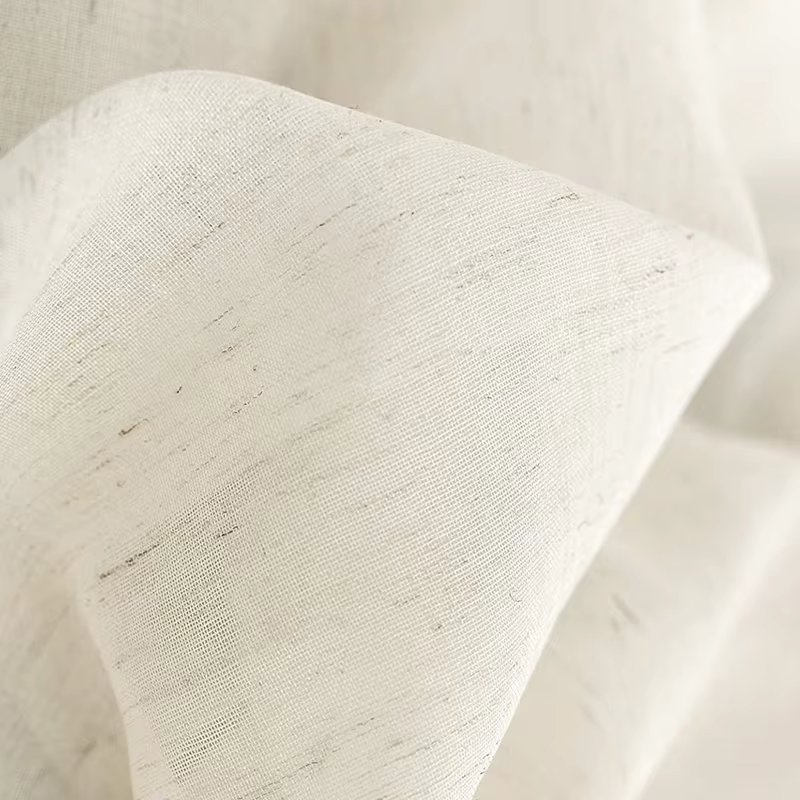 Rideaux transparents en lin beige pour salon, rideaux en tulle AREX modernes, rideaux de fenêtre de 