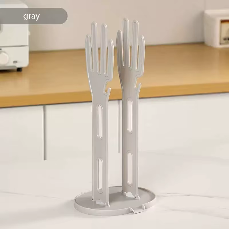 Support de séchage de gants de cuisine avec Base de Drainage, porte-gants en caoutchouc et boîte de 